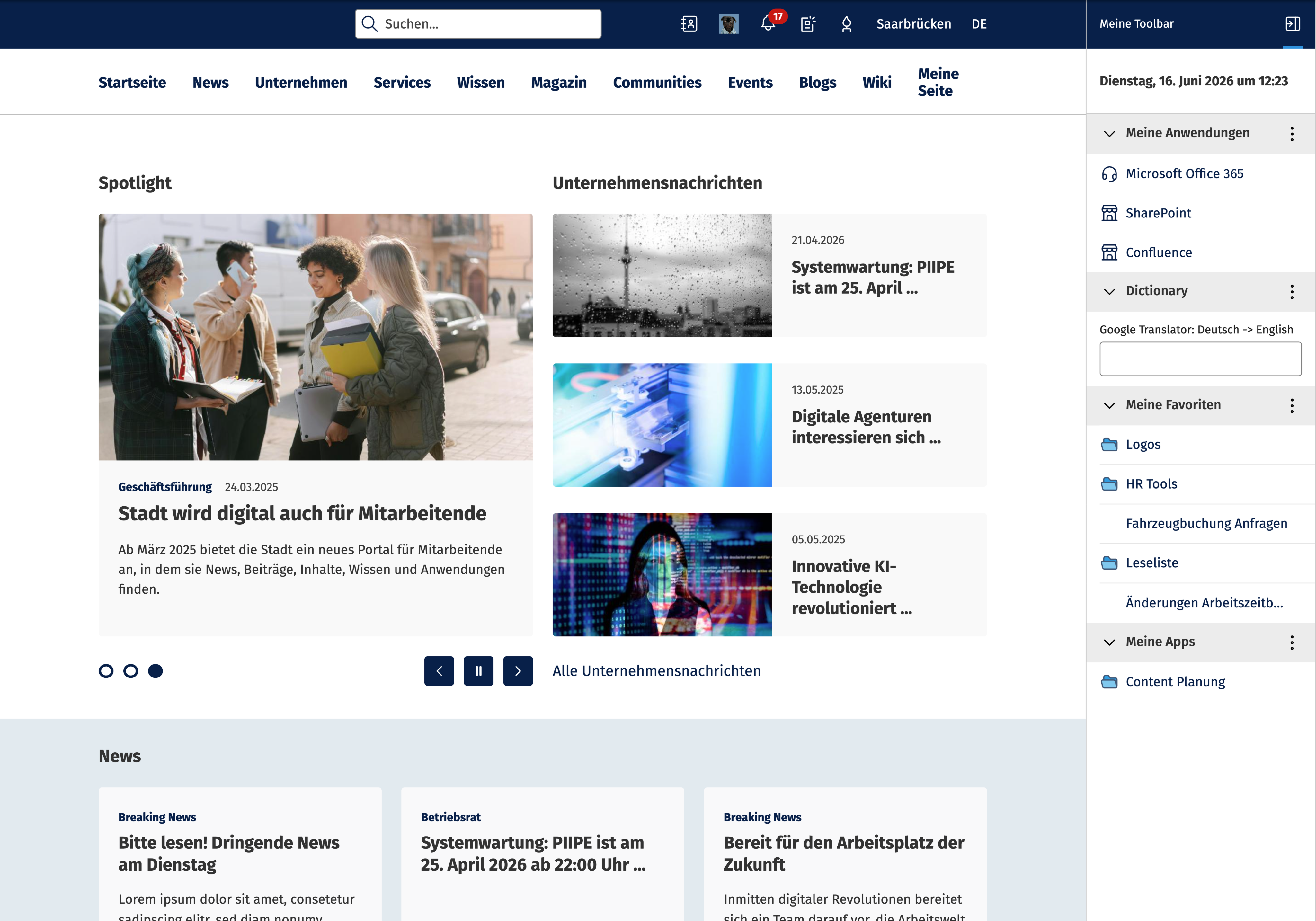 neo workplace: eine Intranet Lösung, die alle verbindet und mitdenkt